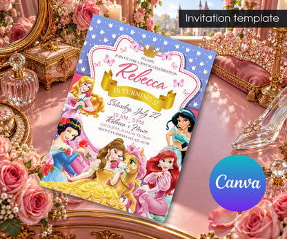 Disney Princess Invitation mockup