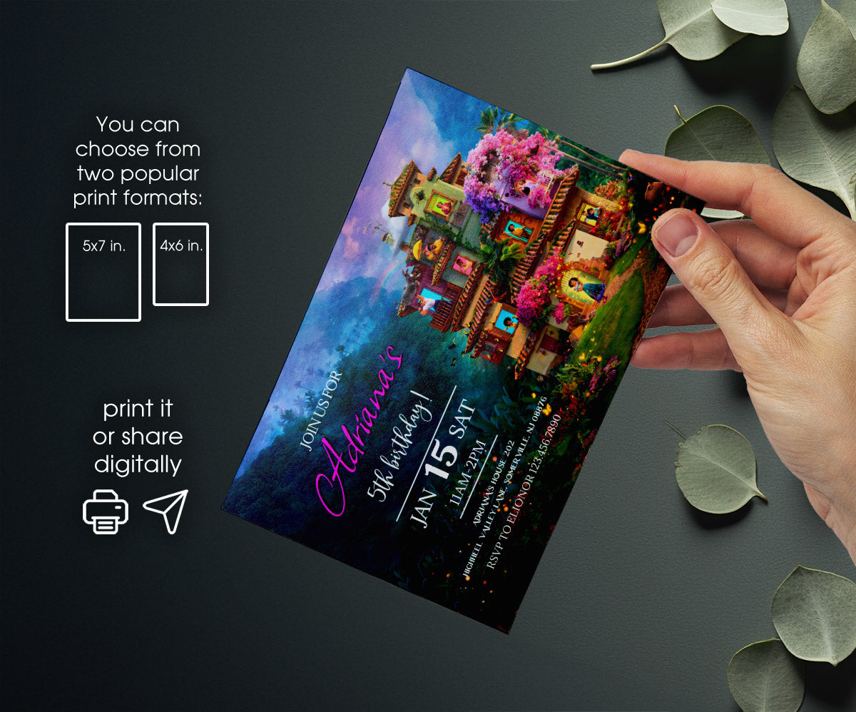 Encanto Mirabel customizable invitation template | Share or Print | girl | UN996