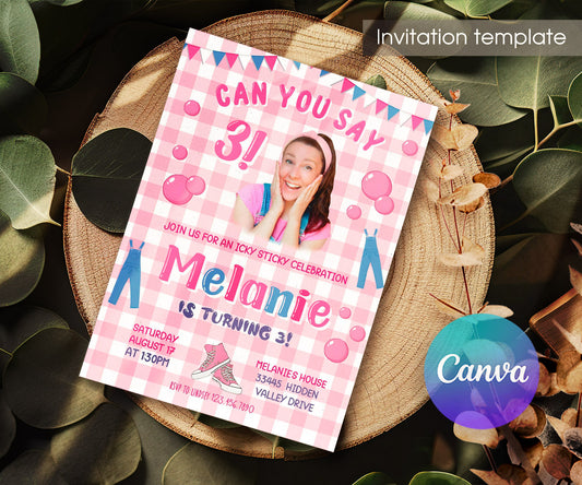 Ms. Rachel customizable invitation template | Share or Print | UY198