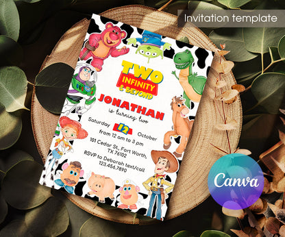 Toy Story Woody customizable invitation template | Share or Print | QM050