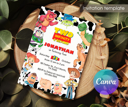Toy Story Woody customizable invitation template | Share or Print | QM050