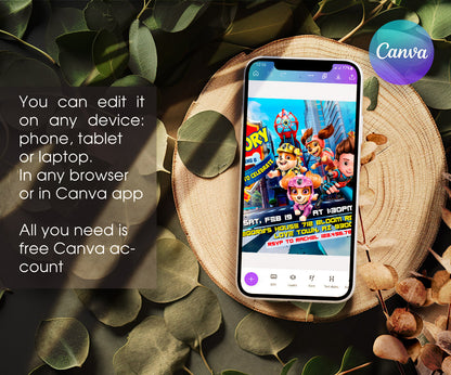 PAW Patrol customizable invitation template | Share or Print | JZ278