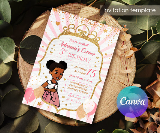 Gracie's Corner Music customizable invitation template | Share or Print | girl | ZK063