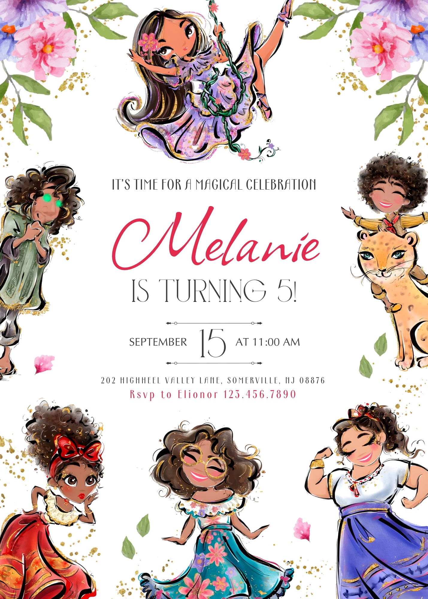 Encanto Mirabel customizable invitation template | Share or Print | girl | IS258