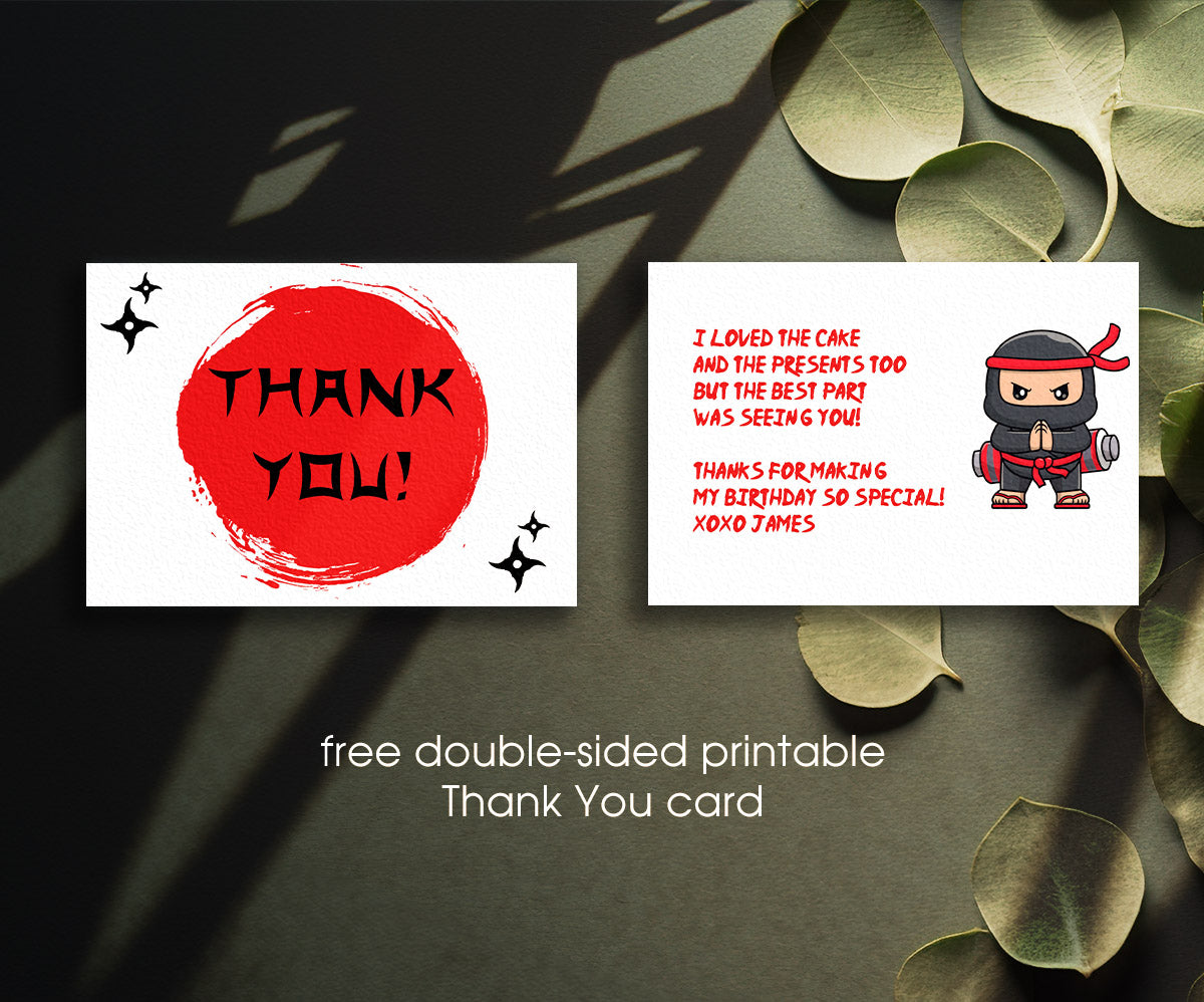 Ninja Kidz TV customizable invitation template | Share or Print | WG993