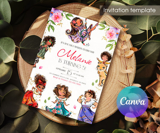 Encanto Mirabel customizable invitation template | Share or Print | girl | IS258