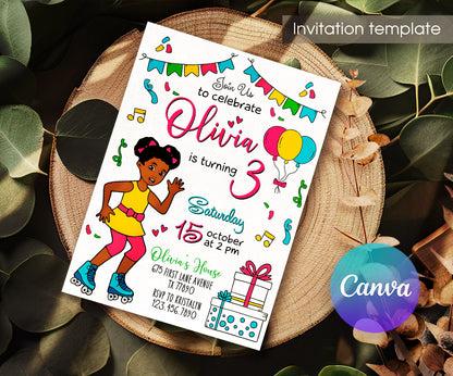 Gracie's Corner Music customizable invitation template | Share or Print | girl | IJ730