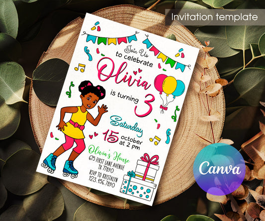 Gracie's Corner Music customizable invitation template | Share or Print | girl | IJ730