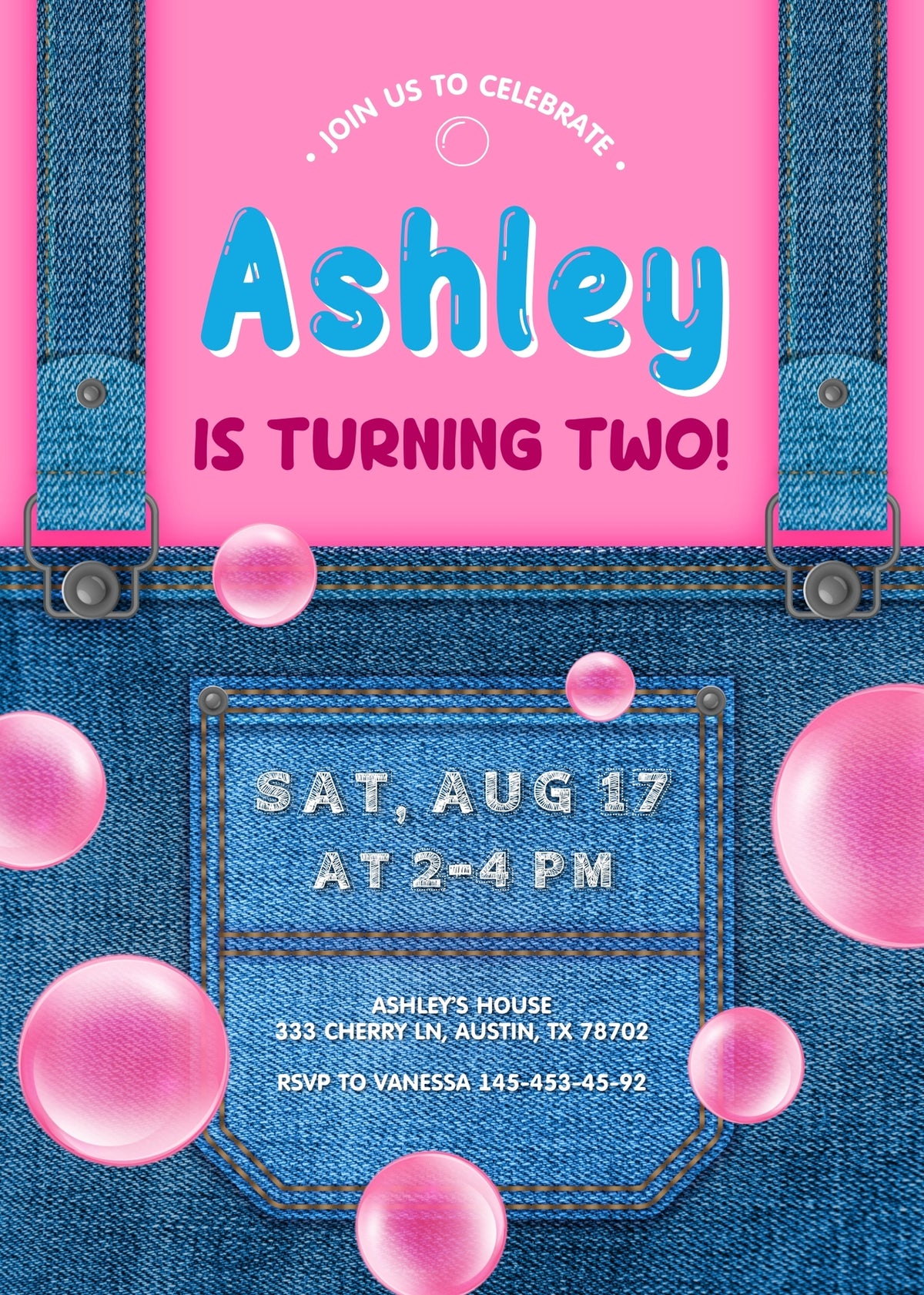 Ms. Rachel customizable invitation template | Share or Print | NK578