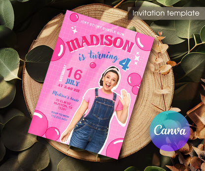 Ms. Rachel customizable invitation template | Share or Print | QY848
