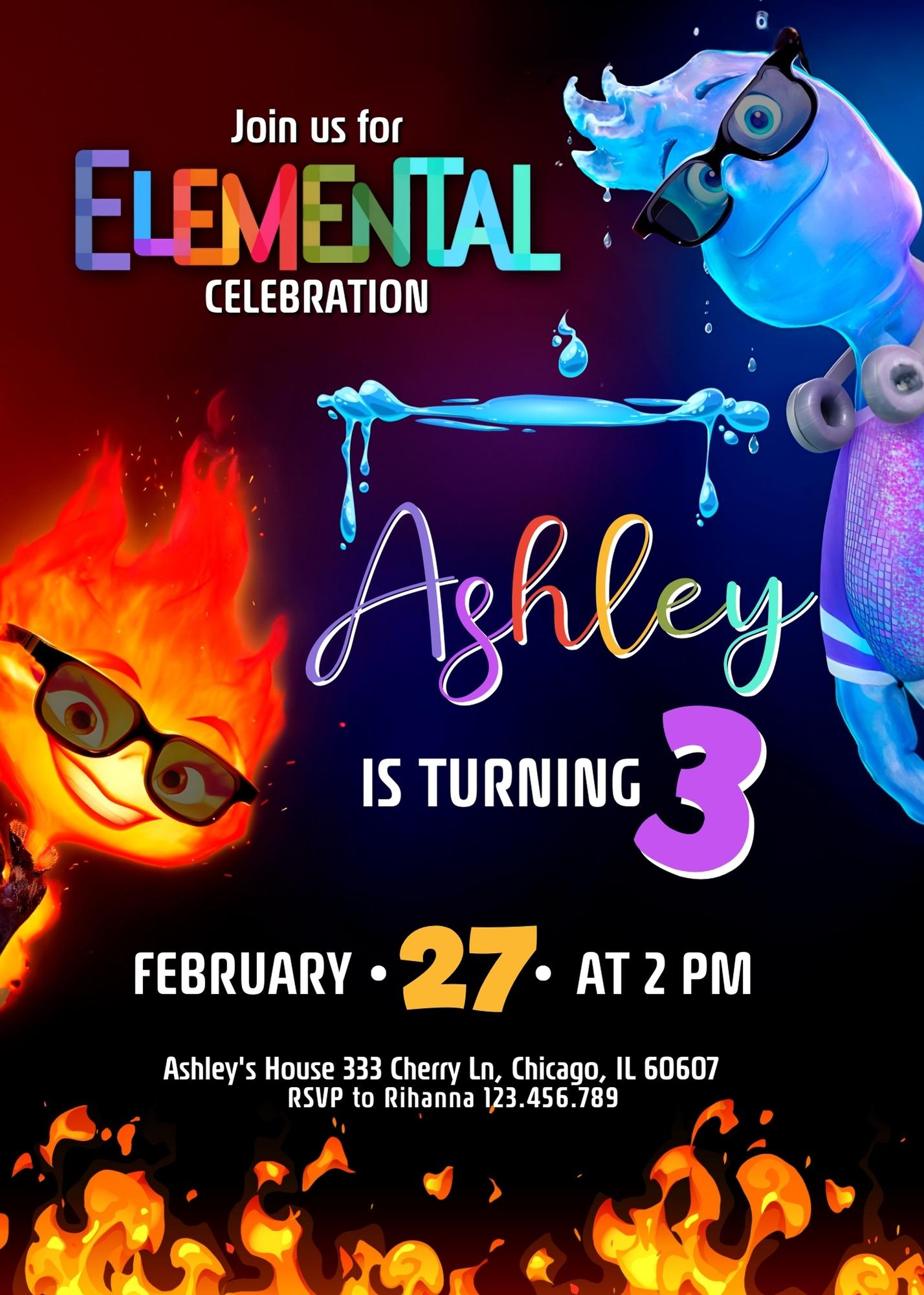 Elemental customizable invitation template | Share or Print | LM840