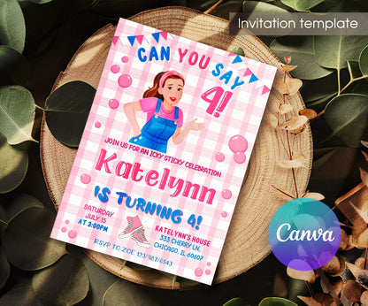 Ms. Rachel customizable invitation template | Share or Print | NX314