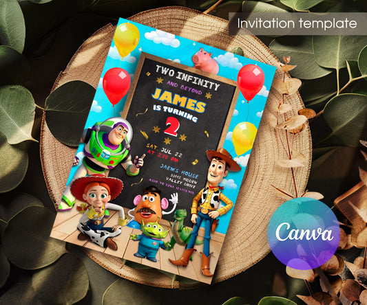 Toy Story Woody customizable invitation template | Share or Print | TN509