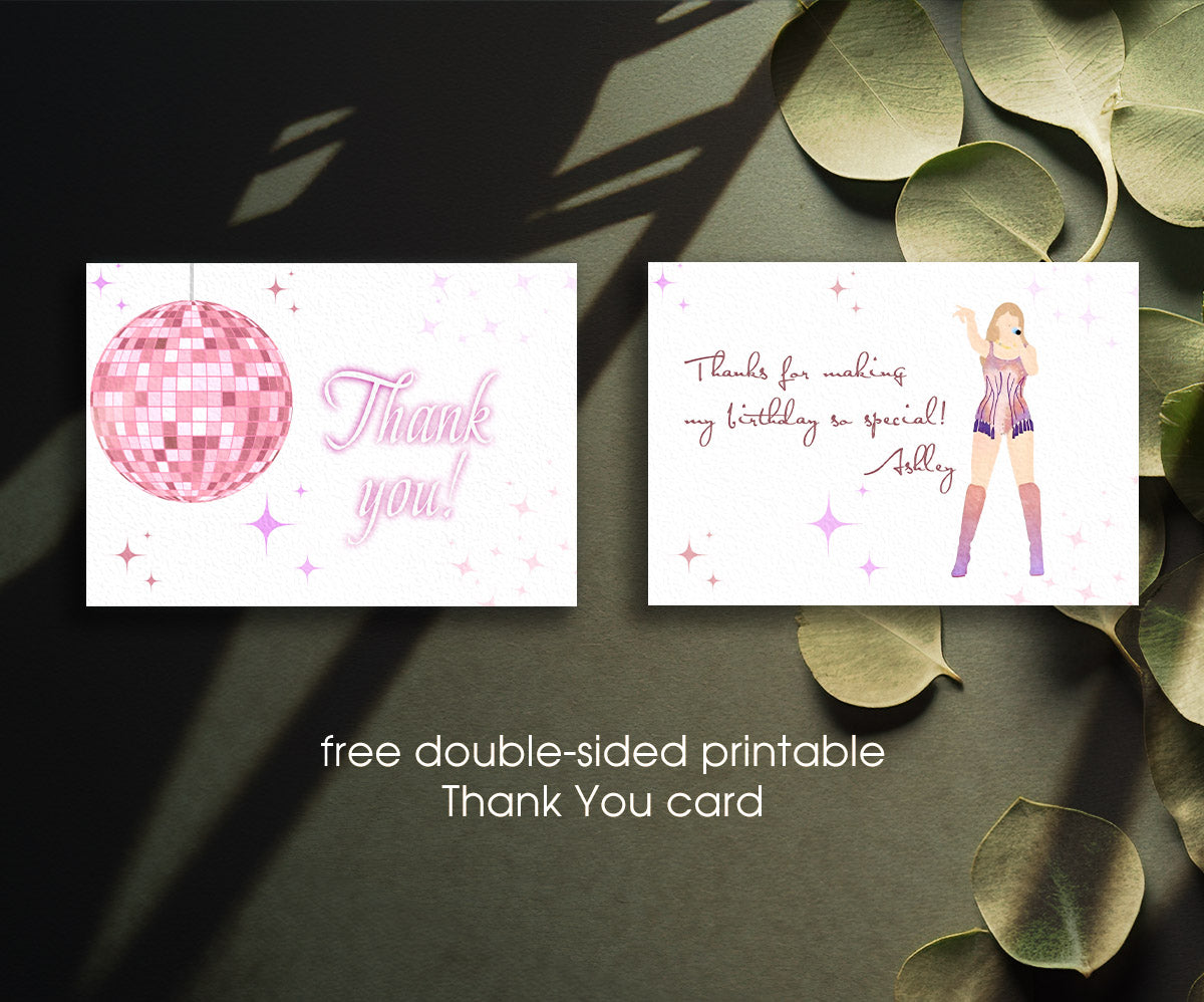 Taylor Swift Eras Tour customizable invitation template | Share or Print | girl | RE439