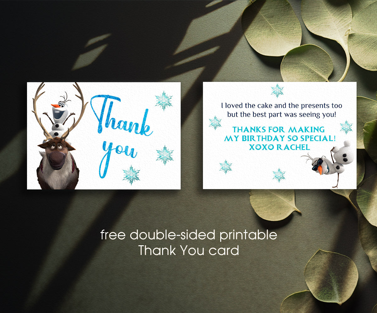 Frozen Elsa customizable invitation template | Share or Print | girl | LX701