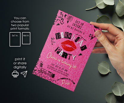 Mean Girls customizable invitation template | Share or Print | girl | SM524