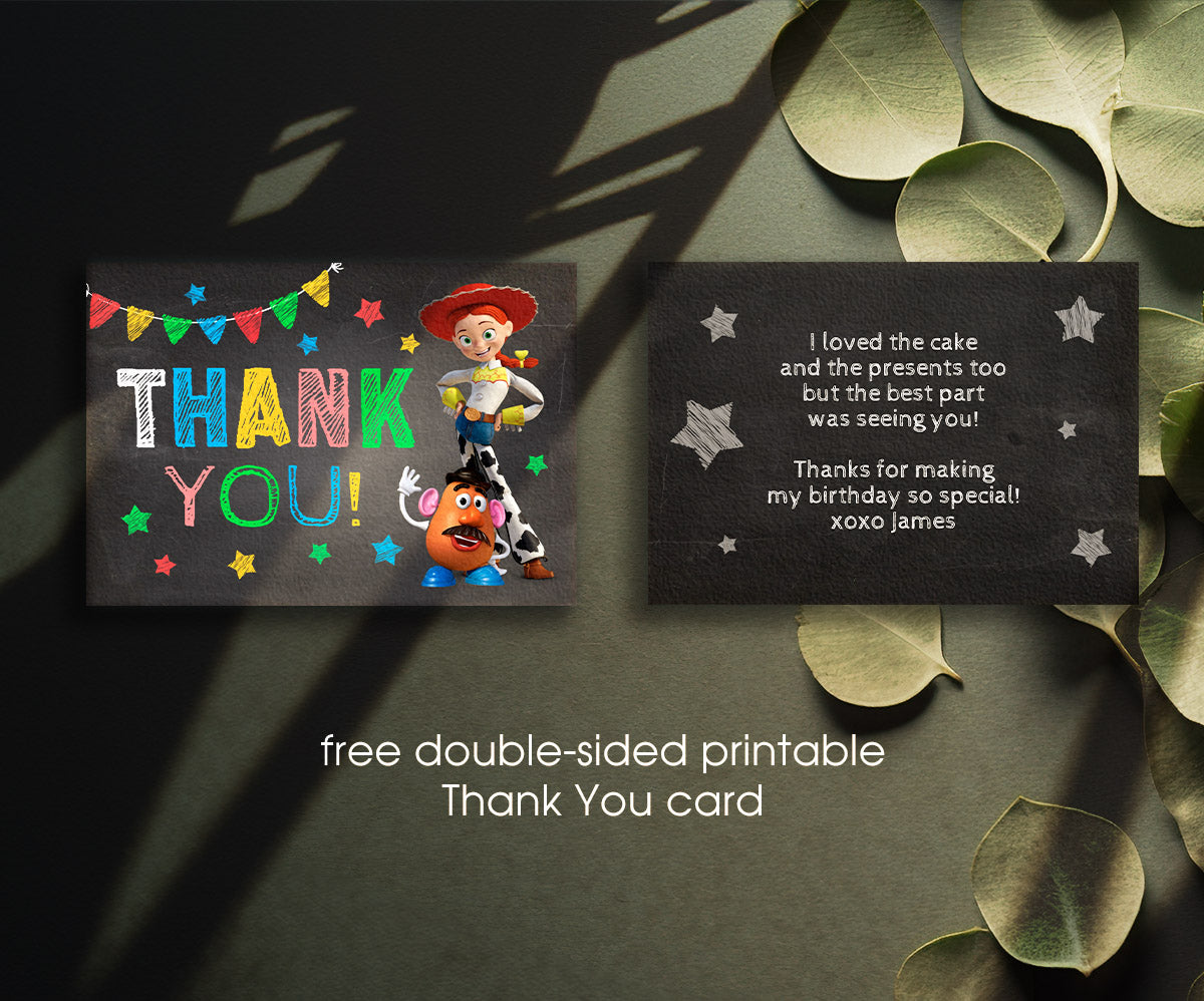 Toy Story Woody customizable invitation template | Share or Print | FE865