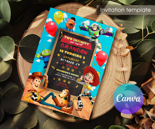 Toy Story Woody customizable invitation template | Share or Print | FO960