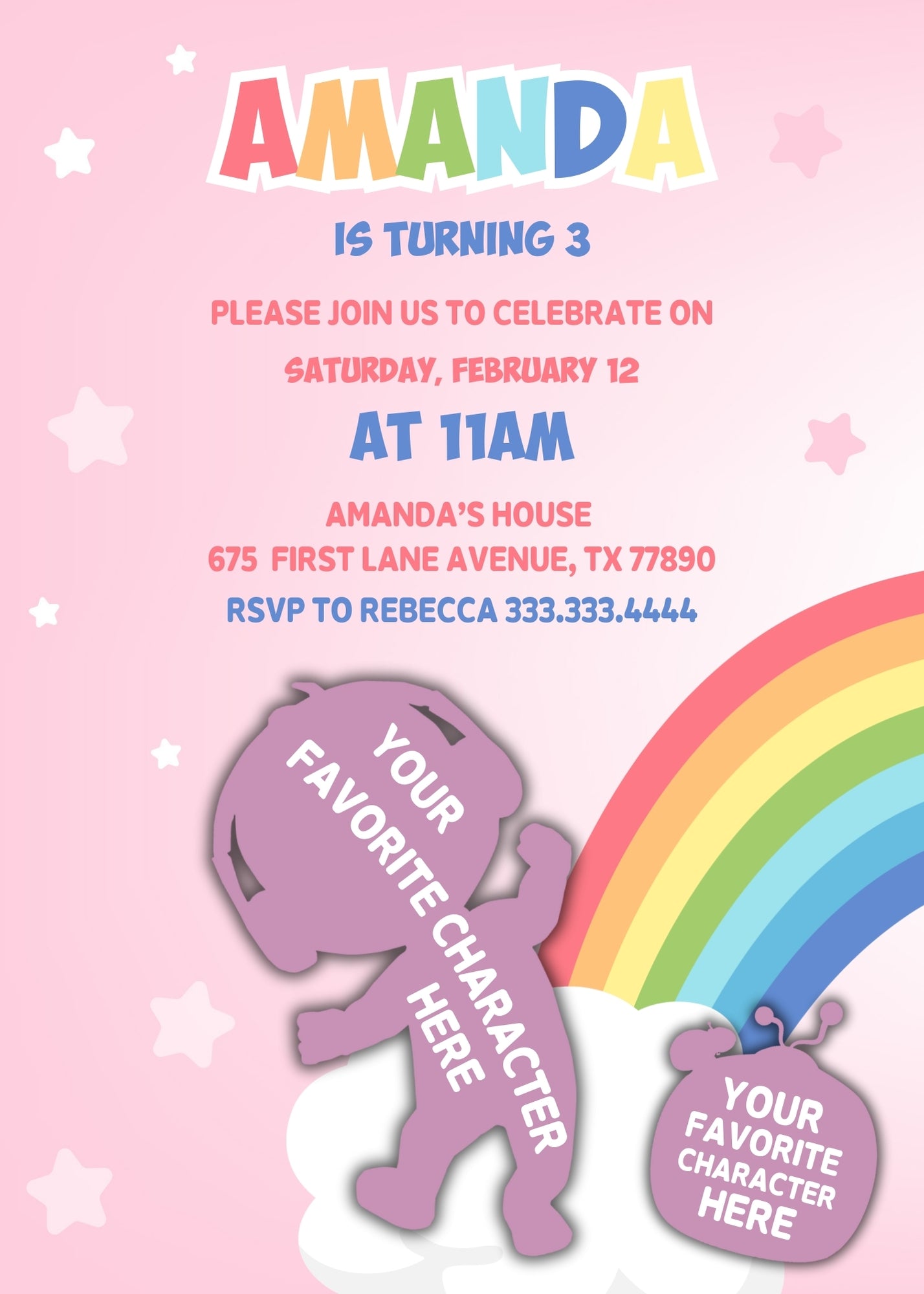 Cocomelon customizable invitation template | Share or Print | XR651