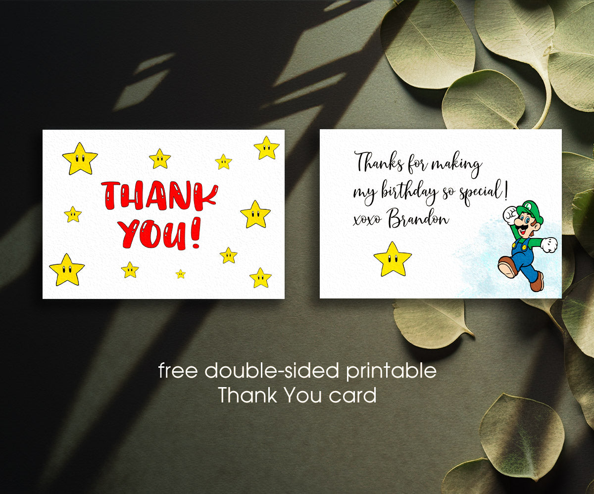 Super Mario Bros customizable invitation template | Share or Print | XK771