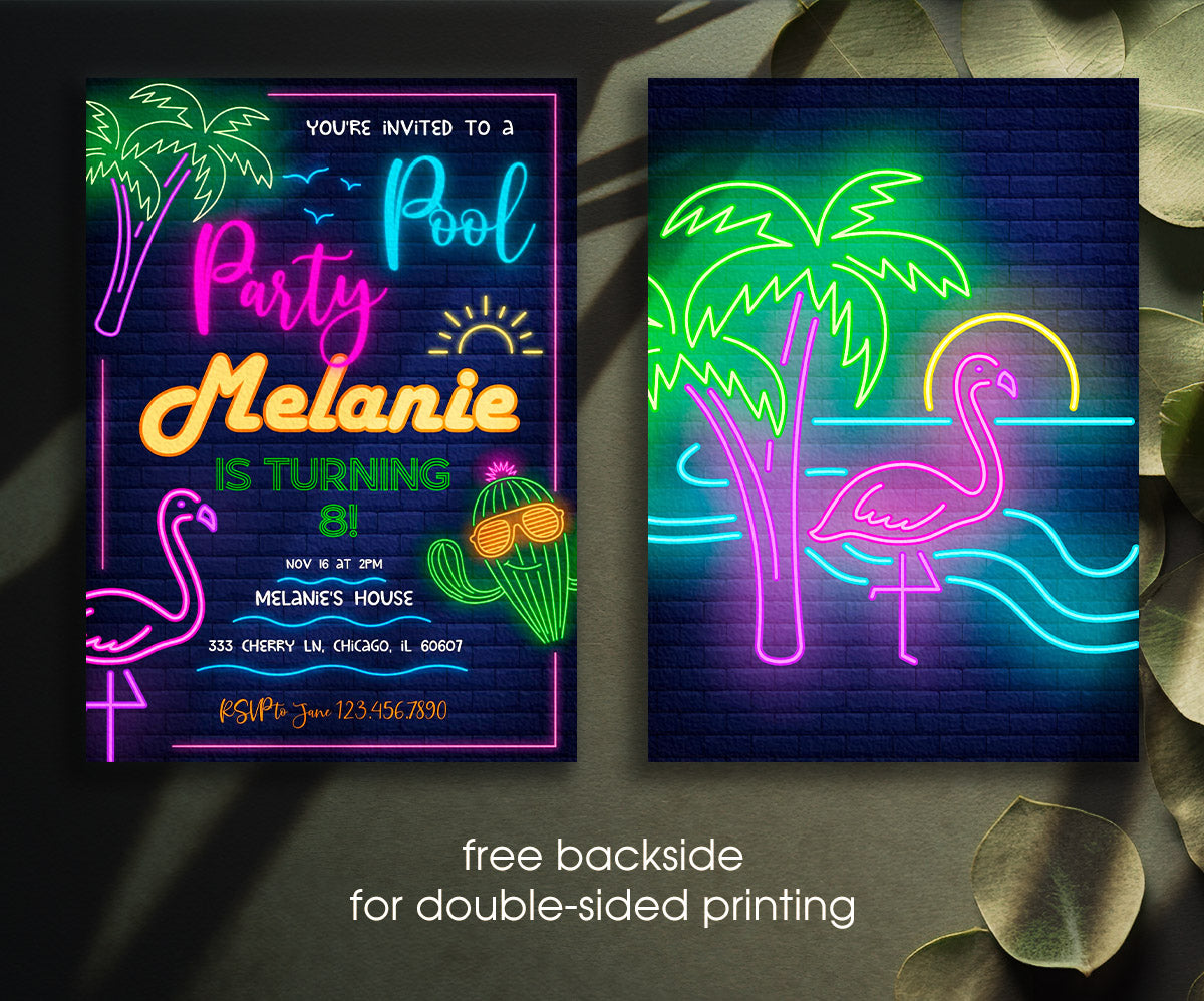 Pool Party customizable invitation template | Share or Print | TF167