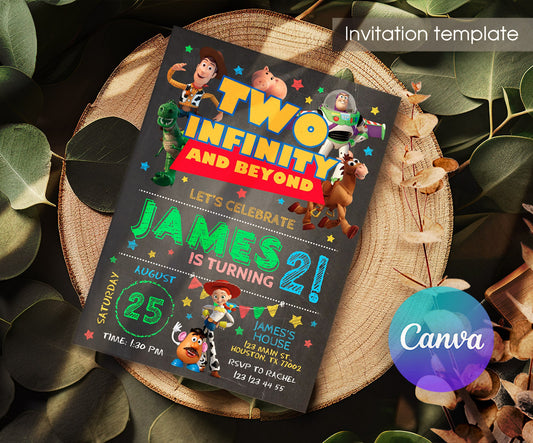 Toy Story Woody customizable invitation template | Share or Print | FE865