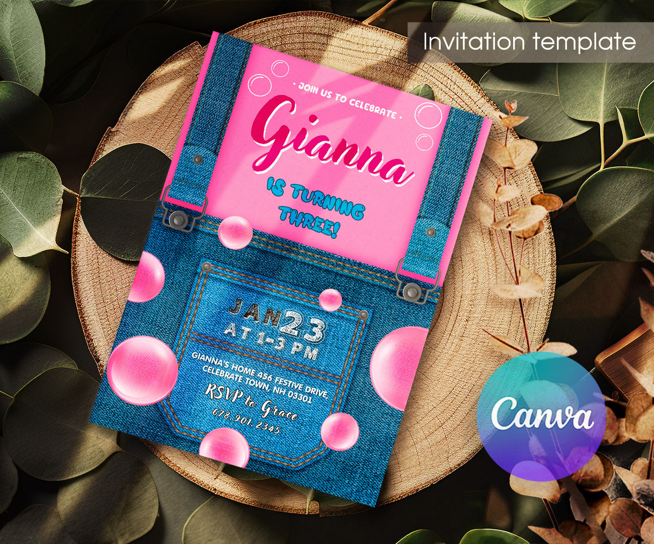 Ms. Rachel customizable invitation template | Share or Print | CY611