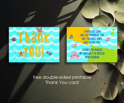 Baby Shark customizable invitation template | Share or Print | XQ515