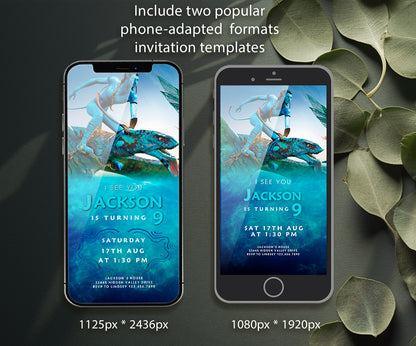 Avatar The Way of Water customizable invitation template | Share or Print | MY926