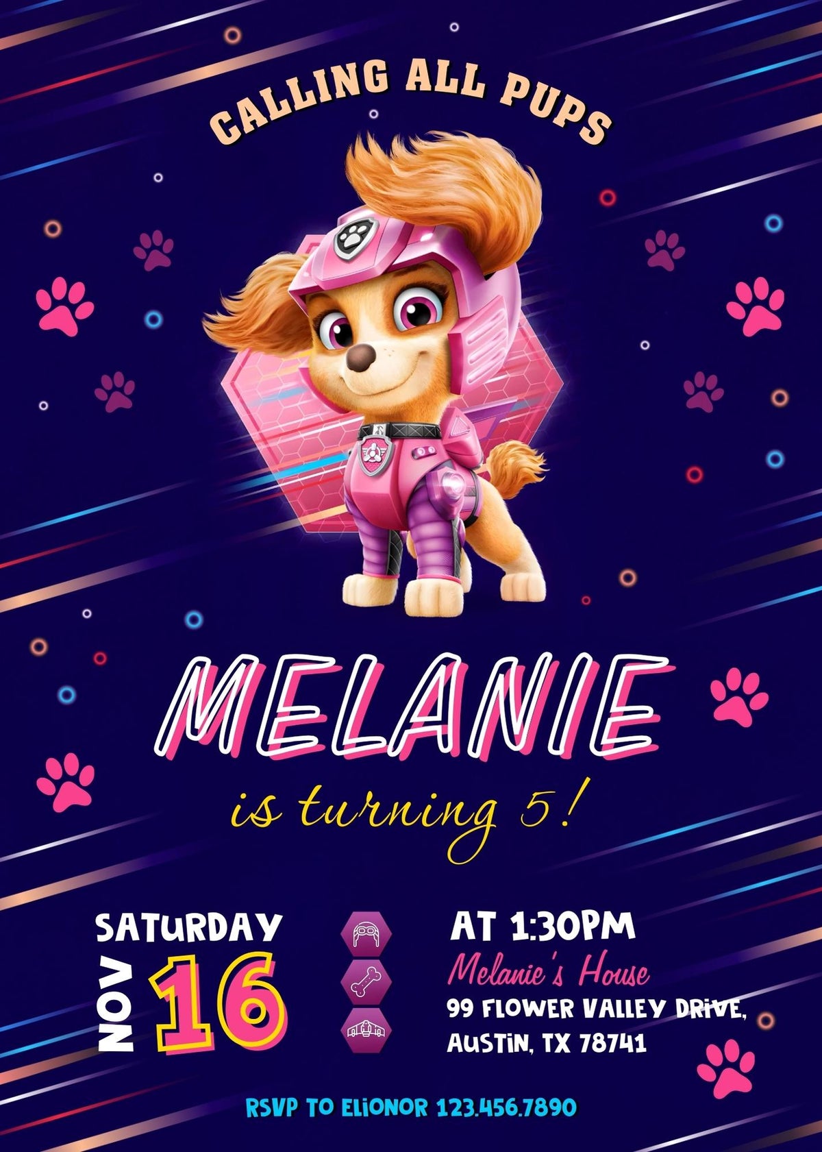 PAW Patrol customizable invitation template | Share or Print | DF674
