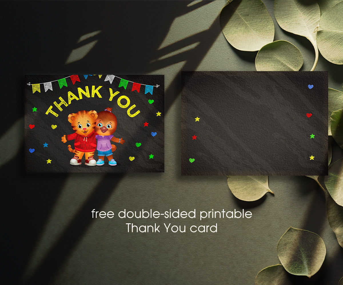 Daniel Tiger's Neighborhood customizable invitation template | Share or Print | TL442