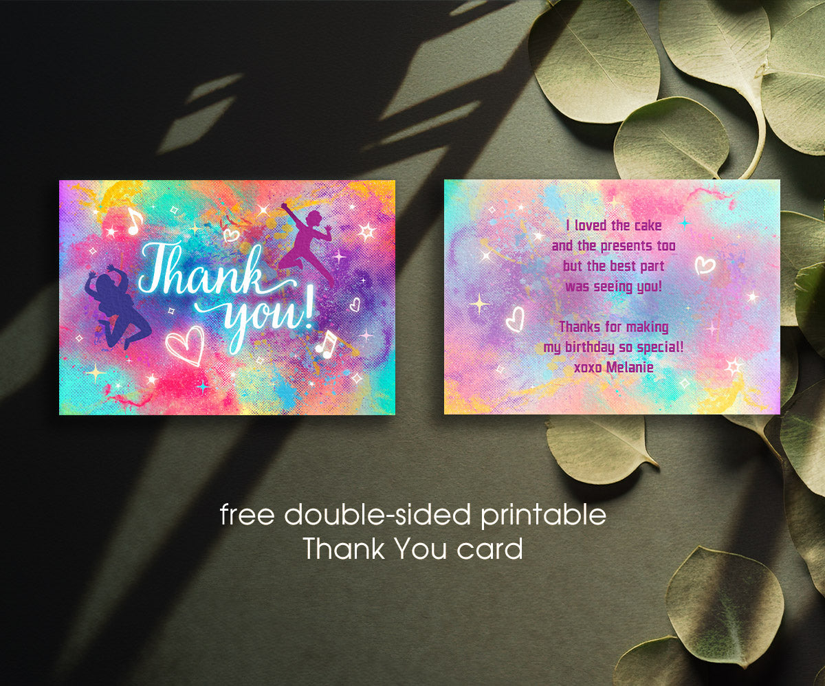 Trampoline Jump Party customizable invitation template | Share or Print | QE200