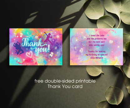 Trampoline Jump Party customizable invitation template | Share or Print | QE200