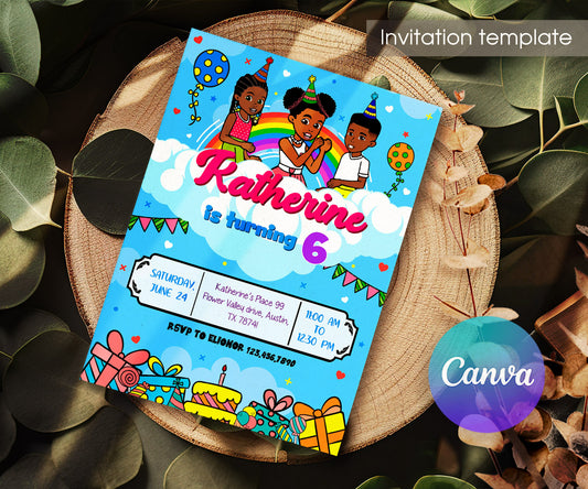 Gracie's Corner Music customizable invitation template | Share or Print | girl | AJ420