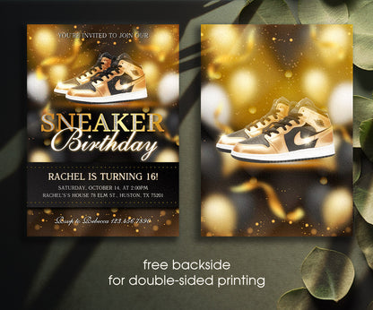 Sneaker Ball Air Jordan Nike customizable invitation template | Share or Print | ZB273