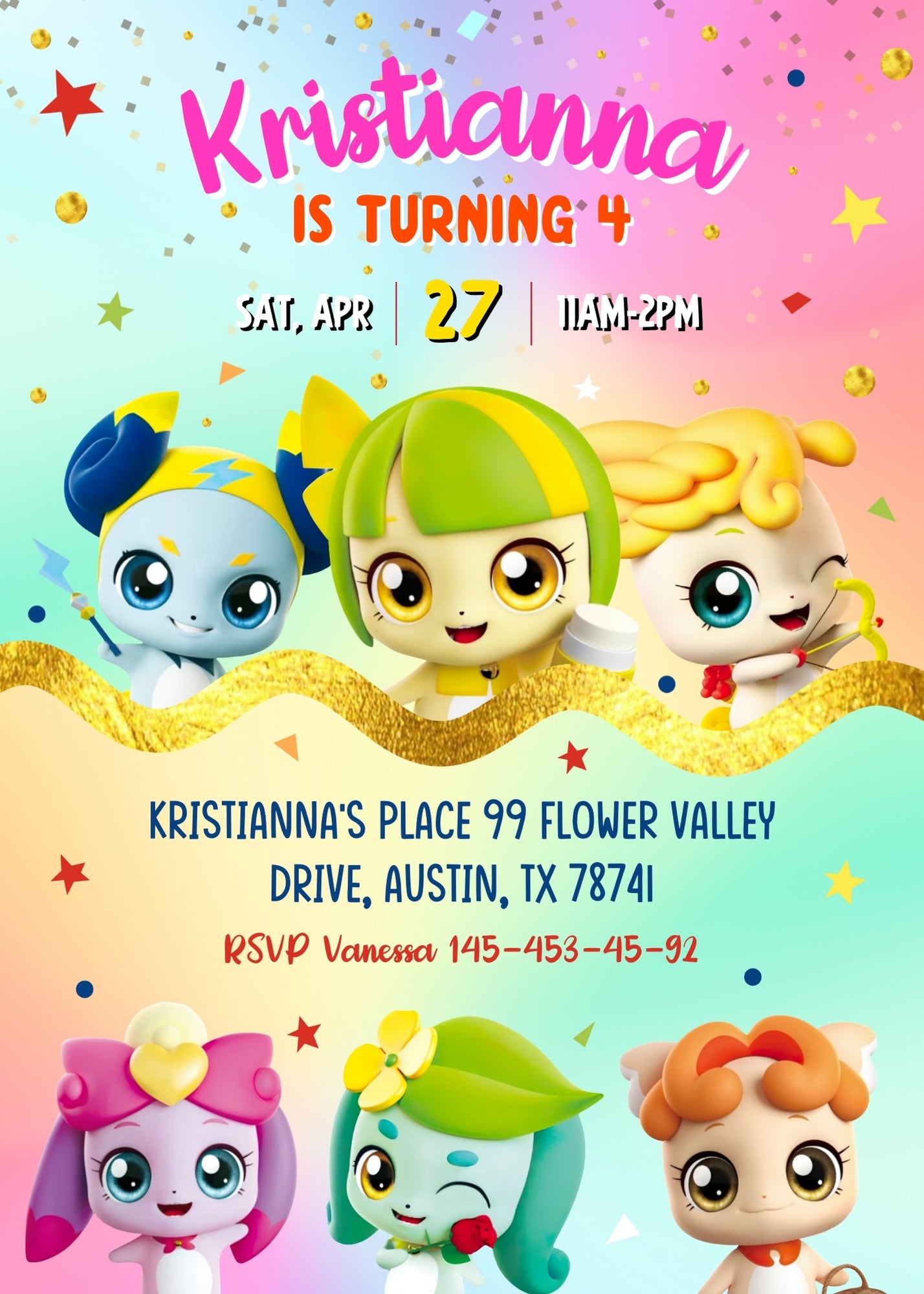Catch Teenieping customizable invitation template | Share or Print | girl | QP619