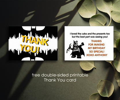 Lego Minifigures customizable invitation template | Share or Print | SN821