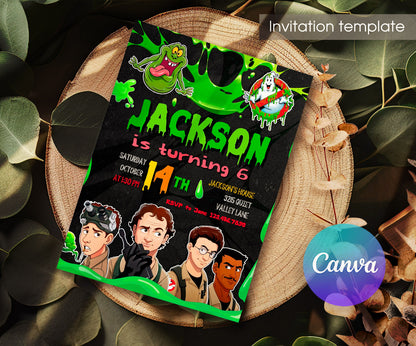 Ghostbusters customizable invitation template | Share or Print | OV844