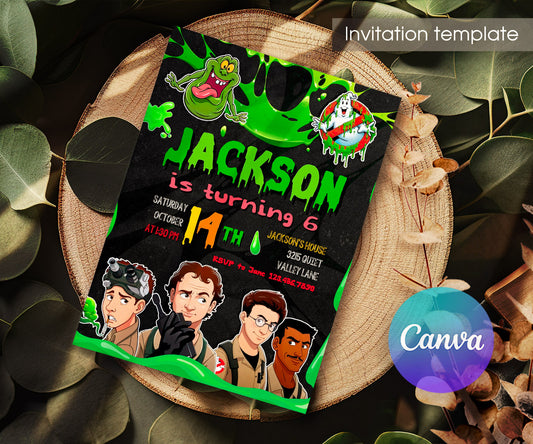 Ghostbusters customizable invitation template | Share or Print | OV844