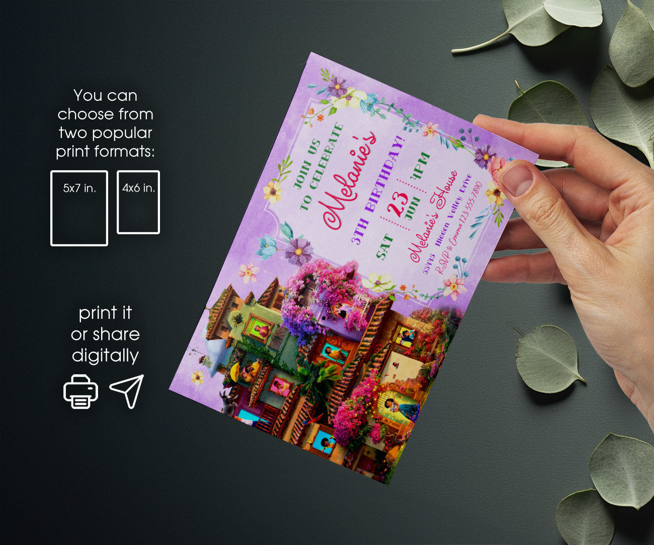 Encanto Mirabel customizable invitation template | Share or Print | girl | LY559