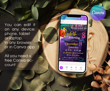 Descendants Disney customizable invitation template | Share or Print | VR565