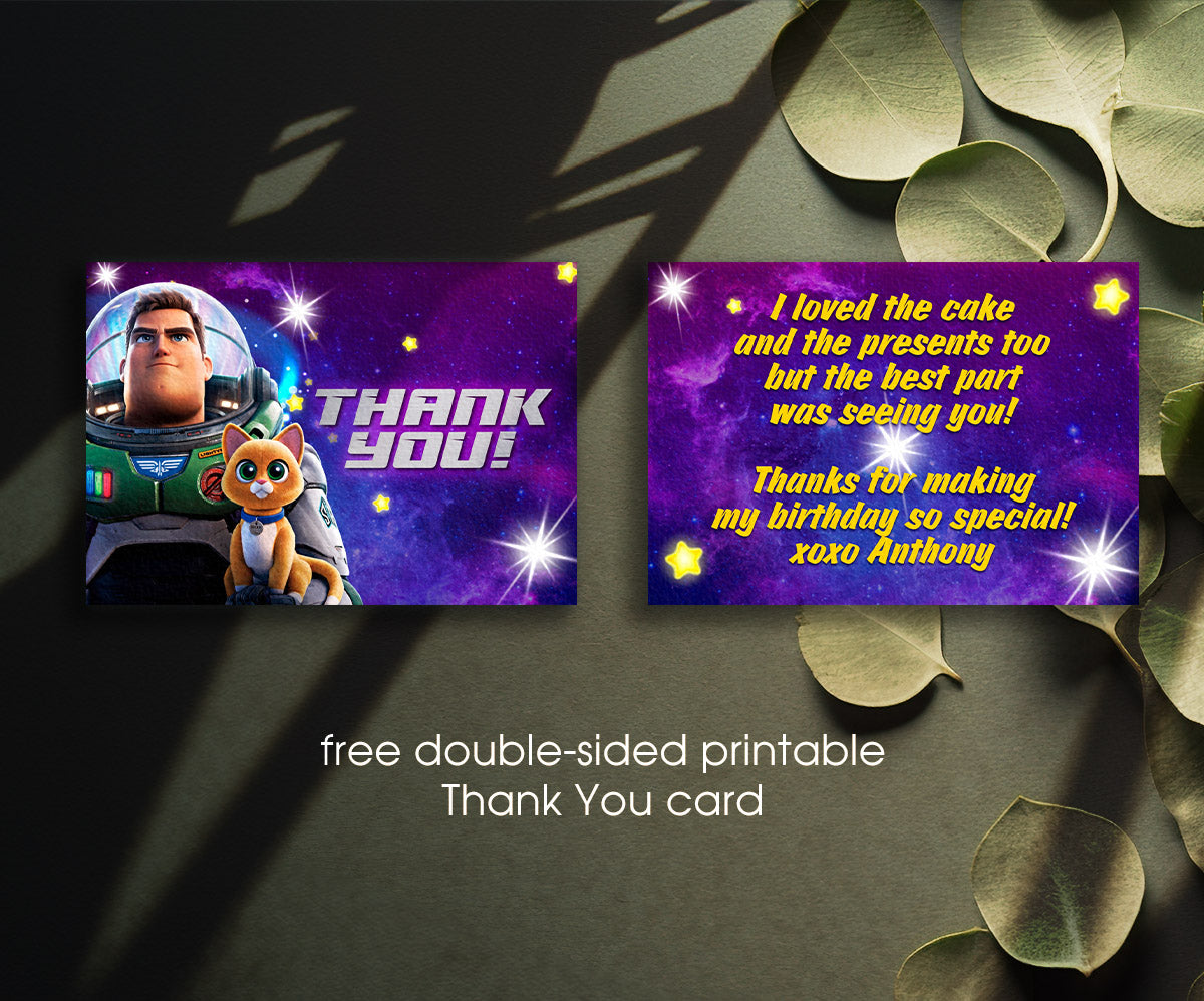 Buzz Lightyear Toy Story customizable invitation template | Share or Print | boy | BN285