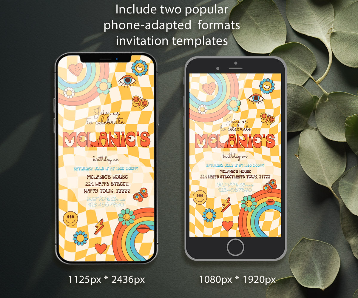 Disco Party 80th 90th customizable invitation template | Share or Print | QQ357