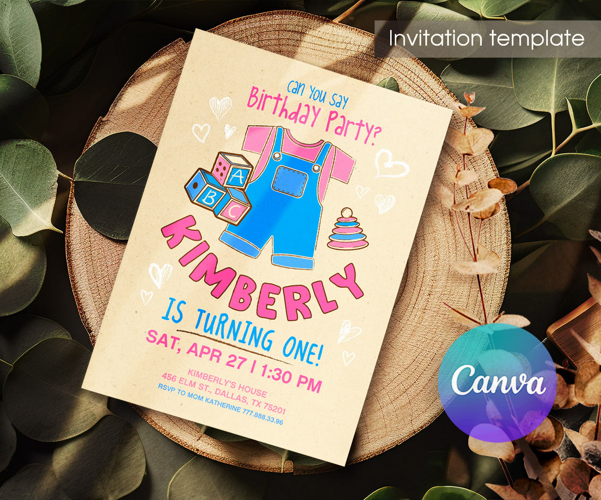 Ms. Rachel customizable invitation template | Share or Print | BA156