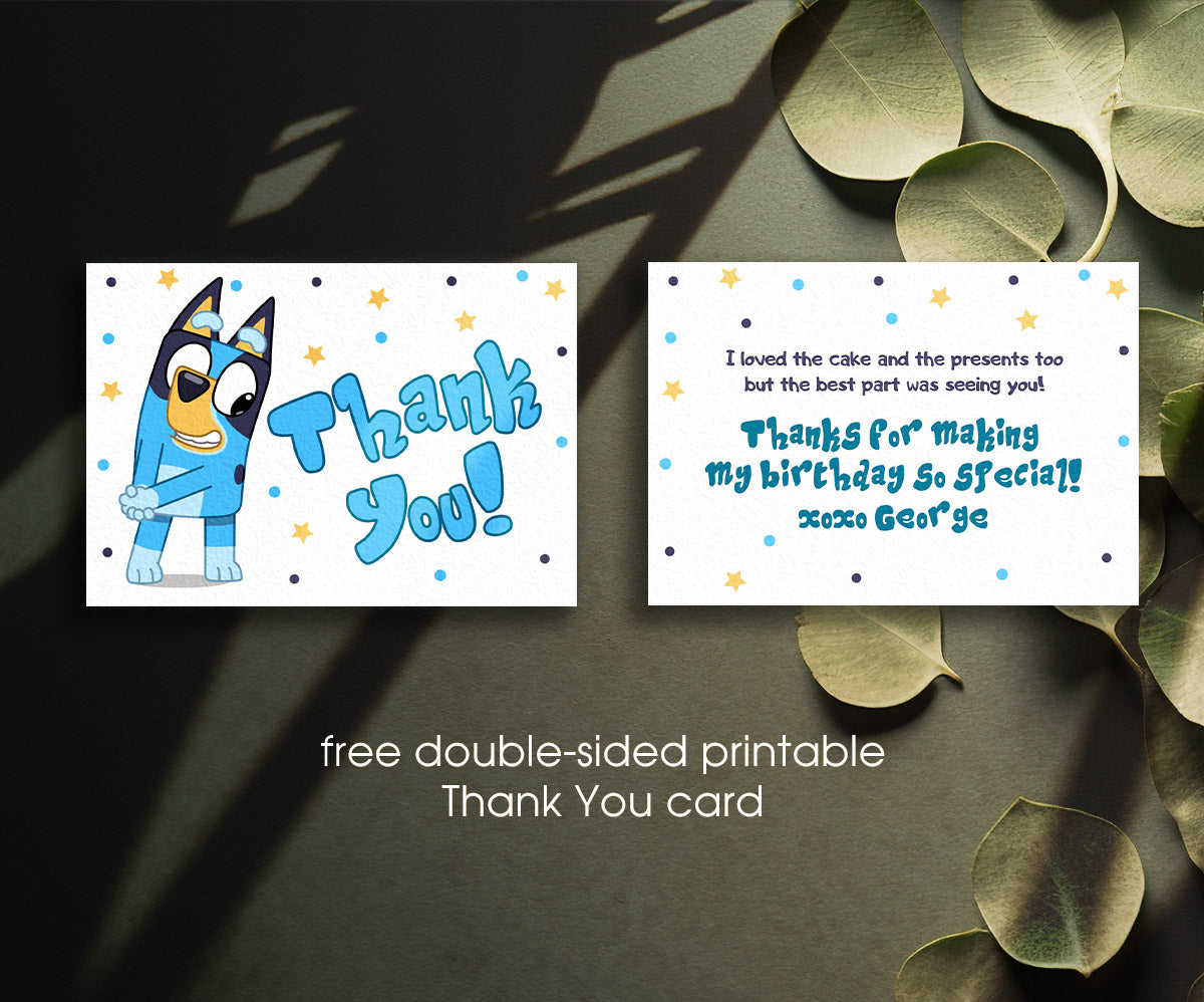 Bluey Bingo customizable invitation template | Share or Print | FD285