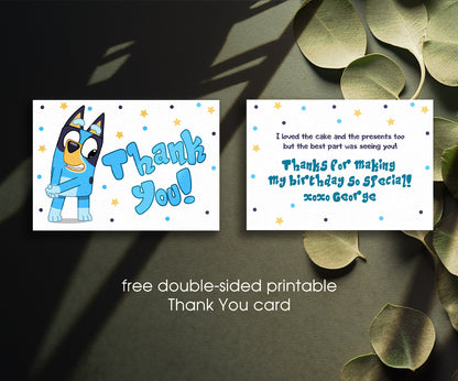 Bluey Bingo customizable invitation template | Share or Print | FD285