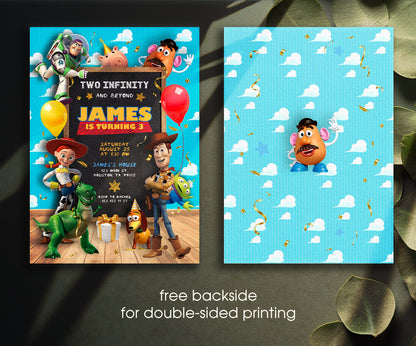 Toy Story Woody customizable invitation template | Share or Print | PE460