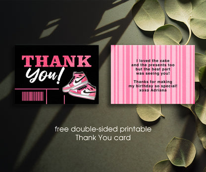 Sneaker Ball Air Jordan Nike customizable invitation template | Share or Print | MH256
