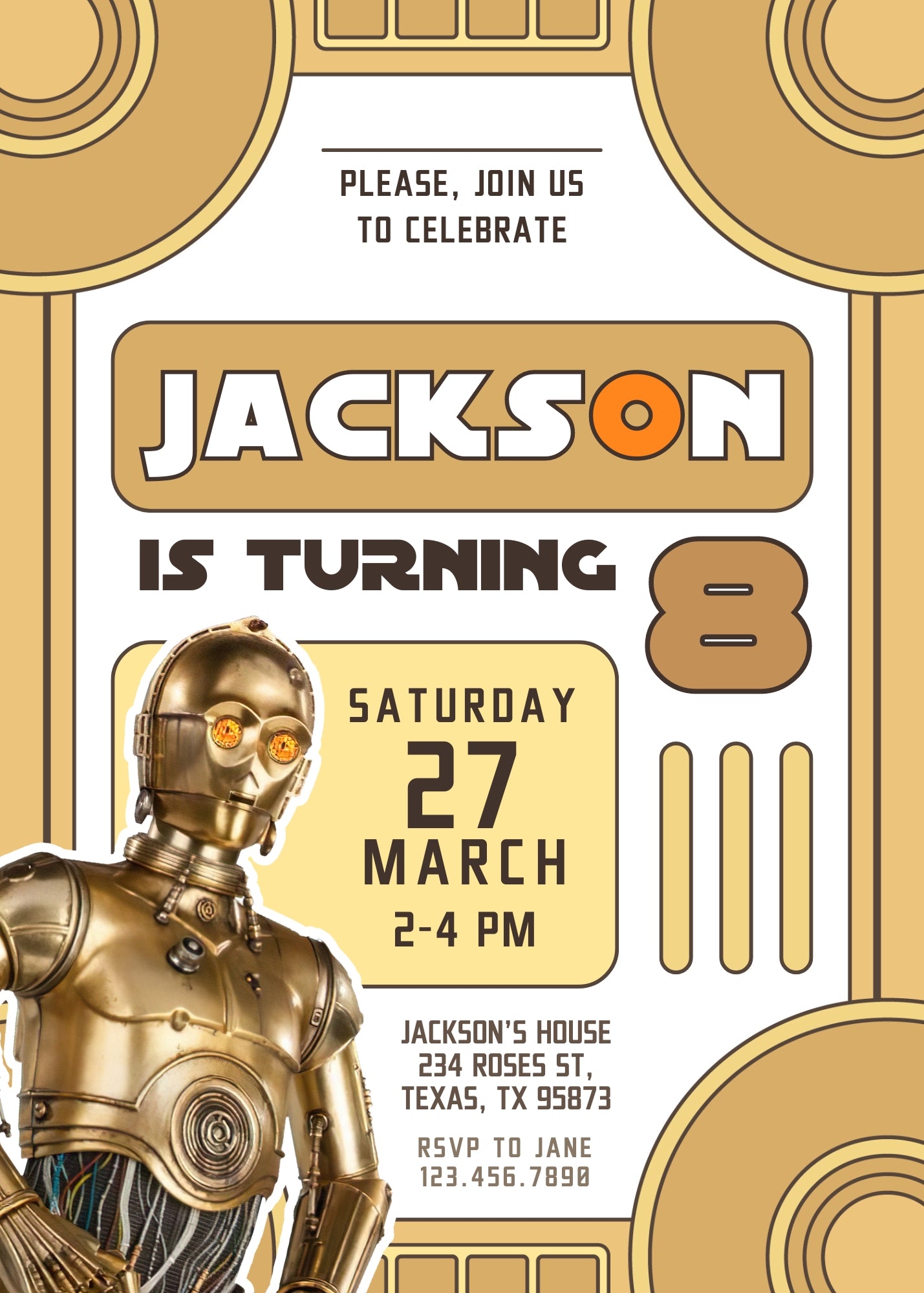Star Wars Darth Vader customizable invitation template | Share or Print | boy | IZ924