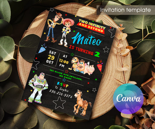 Toy Story Woody customizable invitation template | Share or Print | IS440
